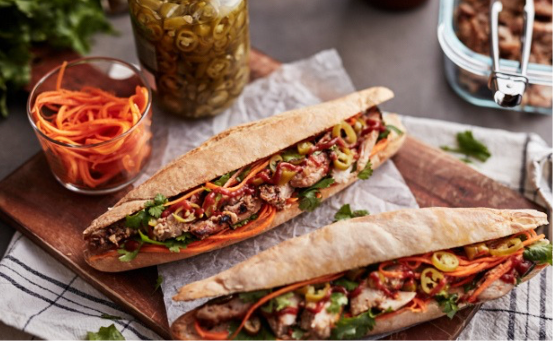 LEMONGRASS CHICKEN BANH MI
