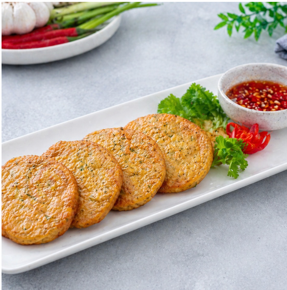 Dill Fish Cake | Vietnamese Homemade Fish Cake with Fresh Dill